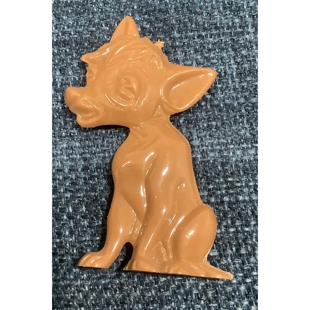 Vintage 1955 Kellogg's Disney Lady & The Tramp Figurine - Pedro Red Brown